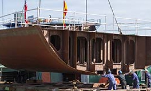 Gondán inicia la construcción en grada del buque oceanográfico para el IMR