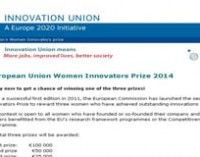 2ª edición del Premio de la UE para mujeres innovadoras