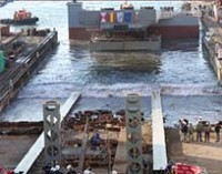 Vulcano bota con éxito la rampa Ro-Ro para el Puerto de Vigo