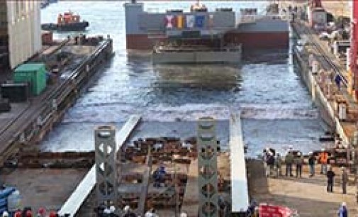Vulcano bota con éxito la rampa Ro-Ro para el Puerto de Vigo