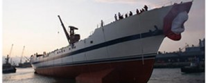 Bautizo y botadura del buque escuela Unión