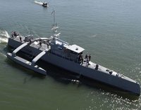 El trimarán no tripulado para la US Navy finaliza pruebas de mar