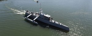 El trimarán no tripulado para la US Navy finaliza pruebas de mar