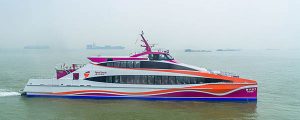 ncat Crowther ha entregado el catamarán de pasajeros Shi Zi Yang 7 en China.