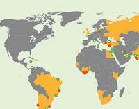 Mapa mundial de las unidades FSRU de 2017