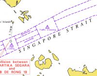 5 marineros desaparecidos tras el choque de dos buques en el Estrecho de Singapur
