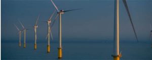 Primera energía generada por el parque eólico offshore Rampion