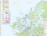 Mapa de las infraestructuras europeas de GNL de 2018