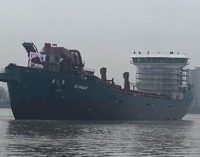 Botadura de la draga  TSHD DC Orisant