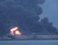 Accidente muy grave frente a las costas de China