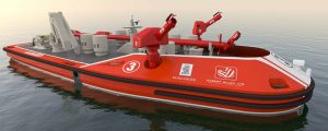 RALamander: barco contraincendios autónomo