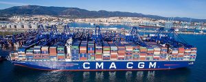 Algeciras recibe su mayor portacontenedores CMA CGM Antoine de Saint Exupéry