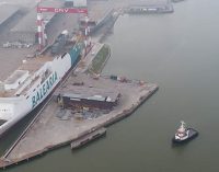 Flotadura del ferry a GNL Hypatia de Alejandría de Baleària