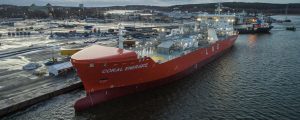 El primer buque gasero LNG clase hielo comienza sus operaciones