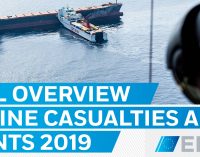 Informe anual 2019 de EMSA sobre accidentes marítimos