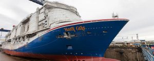 Meyer Turku pone a flote el crucero Mardi Gras de Carnival Cruise