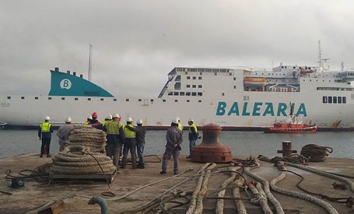 Baleària inicia la remotorización del ferry Sicilia