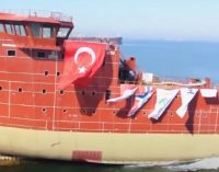 Botadura del nuevo SOV para MHI Vestas en el astillero turco Cemre