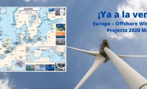 Disponible el mapa de los parques eólicos marinos europeos