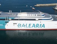 Botadura del fast ferry Eleanor Roosevelt de Baleària