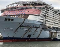 Vídeo de la flotadura del crucero Wonder of the Seas