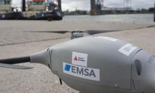 Así opera el dron de EMSA en el puerto de Amberes