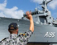 El AAOR Supply, construido por Navantia, llega a la Base Naval de Sydney