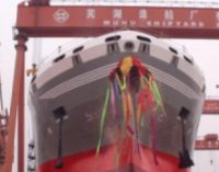 Botadura del buque químico de 22.000 t realizada con éxito en el astillero de Wuhu