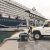 Recibimiento del primer crucero en el Puerto de Málaga tras 15 meses de parón