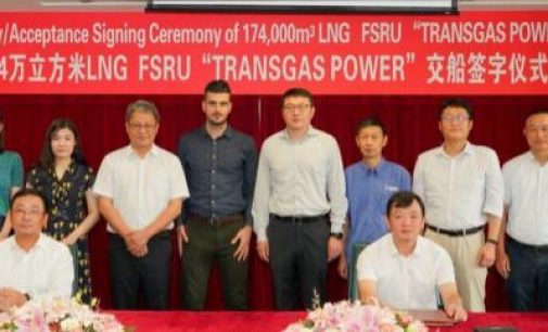 Entrega de la FSRU Transgas Power a Dynagas