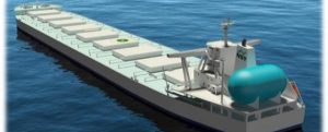 Contrato de fletamento a largo plazo para 3 buques alimentados con GNL para el transporte de materias primas