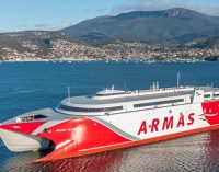 El nuevo buque de la Naviera Armas Trasmediterránea llegará a finales de octubre a las Islas Canarias