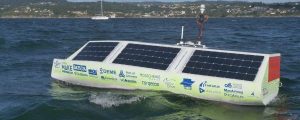 El primer buque autónomo propulsado con energía solar cruza el océano