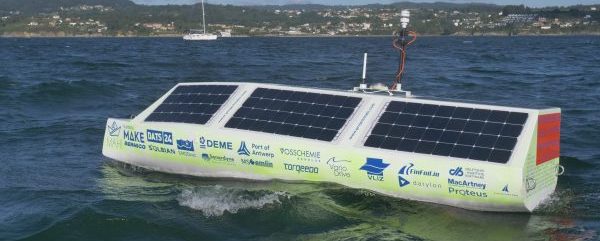 El primer buque autónomo propulsado con energía solar cruza el océano primer buque autónomo