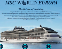 MSC World Europa es el crucero que sigue y marca el estándar de sostenibilidad