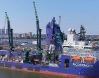 Amazon, el barco de tendido de tuberías en J reconvertido y bautizado