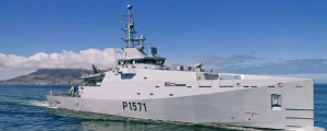 Astilleros Damen entrega el primer buque patrullero costero multimisión a la Armada Sudafricana