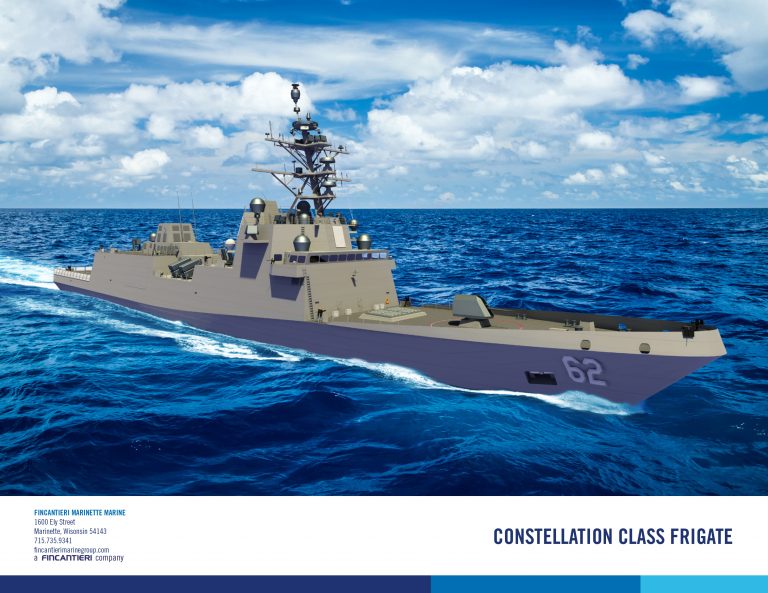 Tercer contrato para construir una fragata de clase Constellation para Fincantieri Marinette Marine