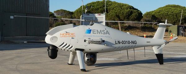 dron de la EMSA vigilancia emisiones