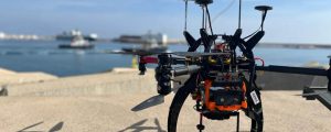 Prueba piloto de videovigilancia con drones en el puerto de Valencia