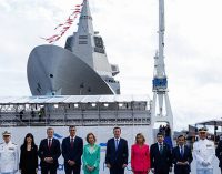 Botadura de la primera fragata F110 para la Armada