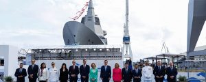 Botadura de la primera fragata F110 para la Armada