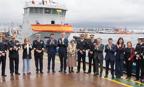 Freire Shipyard celebra la botadura de la embarcación de apoyo a buceadores de la armada A22 Proserpina