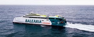 Vídeo de las pruebas de mar del fast ferry Mercedes Pinto, de Baleária