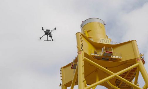 Navantia Seanergies inspecciona estructuras eólicas marinas con drones