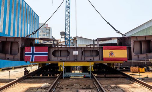 Freire shipyard celebra la puesta del quilla del Tauriko