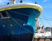 Zamakona bota el buque de transporte de pescado vivo Fiord Horizon para Trident Aqua Services