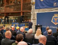 Navantia UK celebra de puesta de quilla del primer buque de apoyo logístico RFA Resurgent