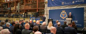 Navantia UK celebra de puesta de quilla del primer buque de apoyo logístico RFA Resurgent