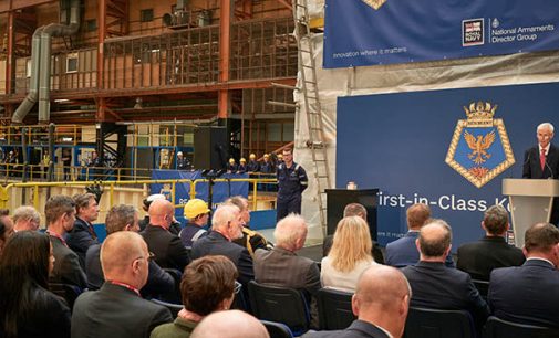 Navantia UK celebra de puesta de quilla del primer buque de apoyo logístico RFA Resurgent
